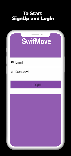 Android application SwifMove screenshort