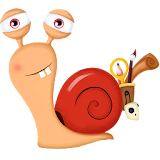 Snail on trip icon