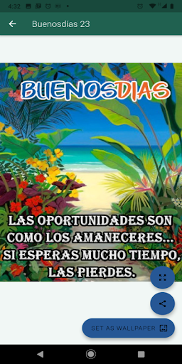 Buenos días, tardes y noches Screen 2