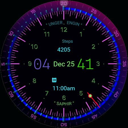 Onehand watch Saphir screenshot 3