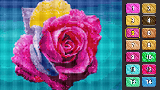 Cross Stitch: Color by Number Ekran görüntüsü