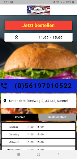 Wall Street Burger Screen 2