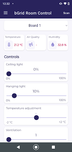 bGrid Room Control Screen 3