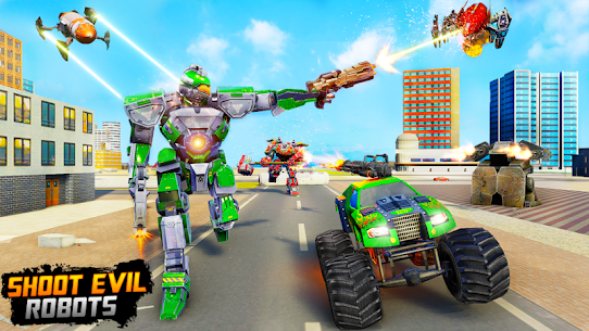 Monster Truck Robot Wars – New Dragon Robot Apk Mod for Android [Unlimited Coins/Gems] 7