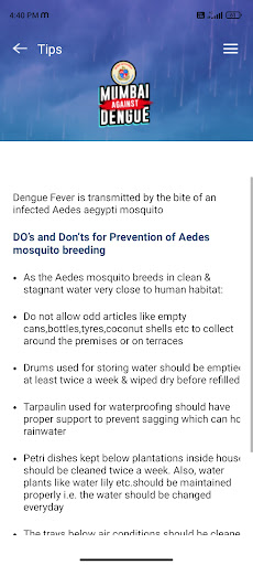 Mumbai Against Dengue Screen 3