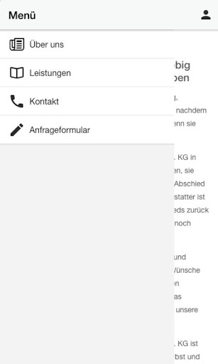 Android application NOVIS Bestattungen screenshort