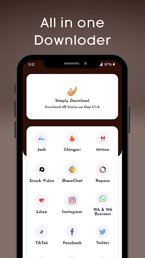 Android application Simply Downloader screenshort
