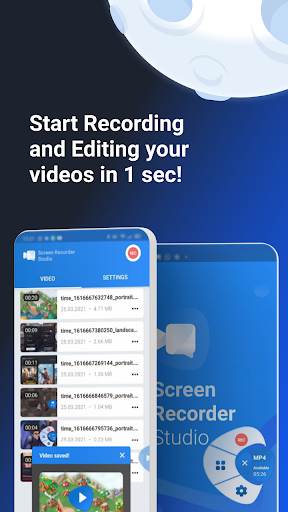 Android application Screen Recorder Studio - video screenshort