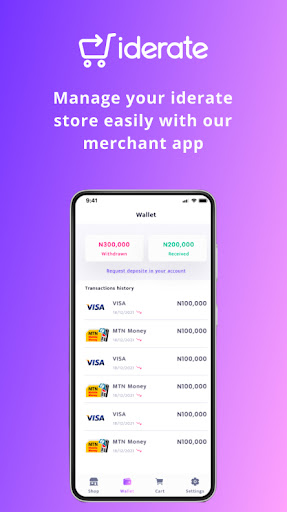 Iderate Merchant Screen 3