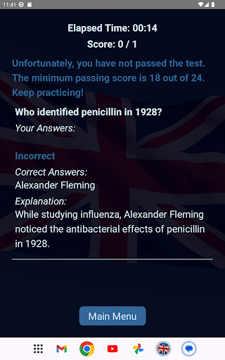 Preparation Life In UK Test