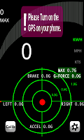 screenshot of Speedometer with G-FORCE meter
