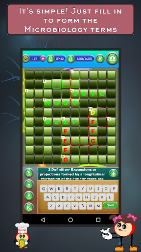 Microbiology Crossword Puzzle Screen 2