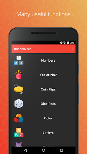 Android application Randomizer+ Random Pick Genera screenshort