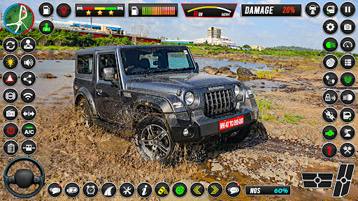 Jeep Simulator Jeep Driving 3D Screen 3