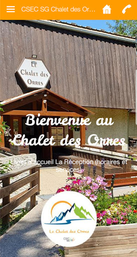 Android application Le Chalet des Orres CSECSG screenshort