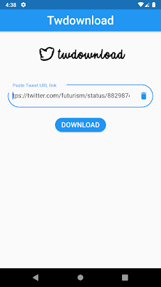 Twitter video downloader on Google Play Store link