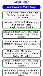 Arijit Singh All Video Songs