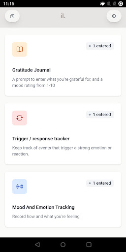 Android application Inner Lift screenshort