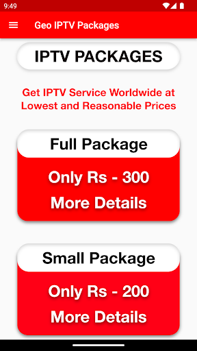 Geo IPTV Packages