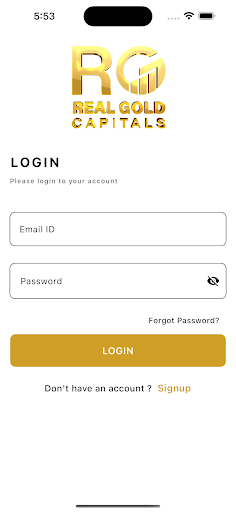 Android application Real Gold Capital screenshort
