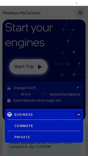 Mobileye MyConnect Screen 2
