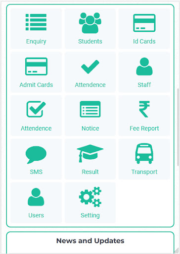 SSMS - School ERP Software Screen 2
