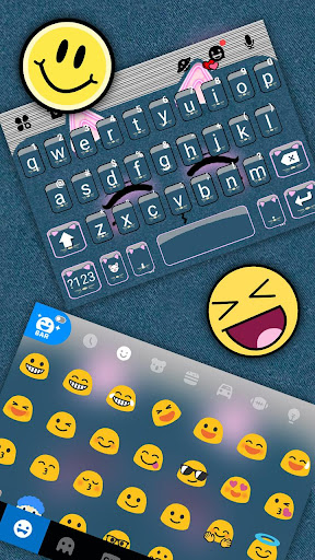 Cute Cat Smile Keyboard Theme Screen 3