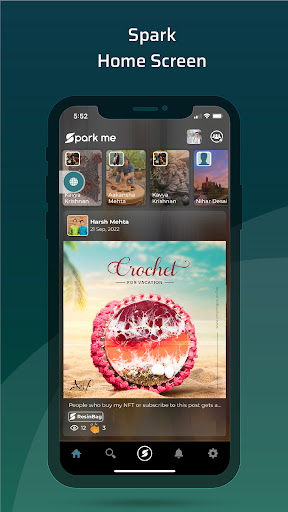 Spark me - Social Media App Screen 2