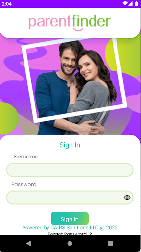 Android application Parentfinder Management screenshort