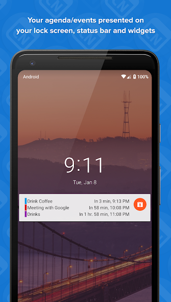 Calendar Notify - Widget, Lock and Status bar 2.19.306 APK + Мод (разблокирована) за Android