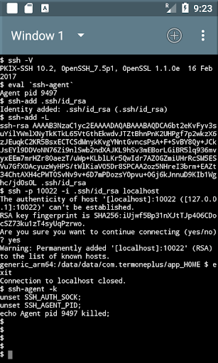 SecureBox-ssh,sftp,scp and etc Screen 2