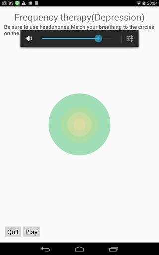 Depression self-help Screen 3