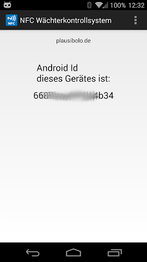Android application Anwesenheitsprotokollsystem screenshort