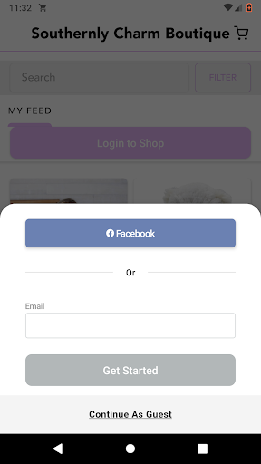 Android application Southernly Charm Boutique screenshort