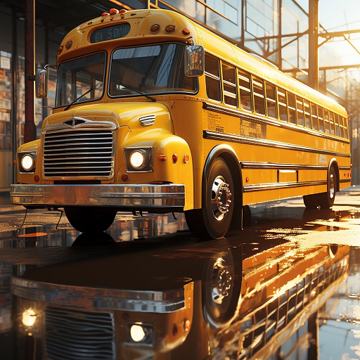 school bus driving Car Games logo