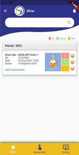 Android application KLOG Access screenshort