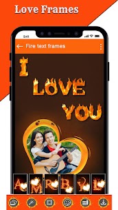Fire Text Photo Frame New Fire Photo Editor 2021 Apk app for Android 2
