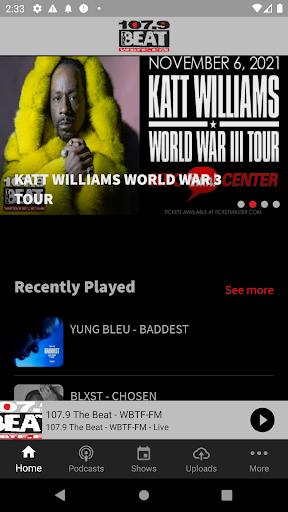 Android application 107.9 The Beat screenshort