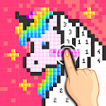 Unicorn Pixel - Color by Number Apk