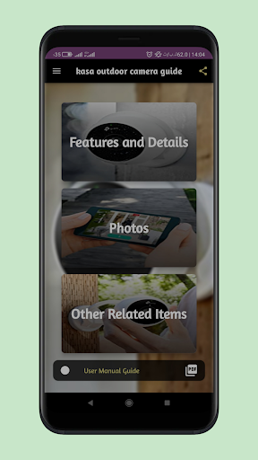 Android application kasa outdoor camera guide screenshort