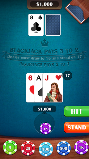myVEGAS BlackJack 21 Card Game - Apps on Google Play
