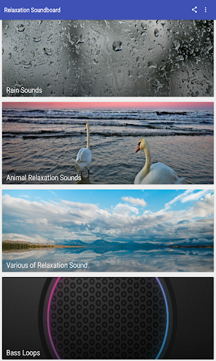 Android application Relaxation Soundboard screenshort