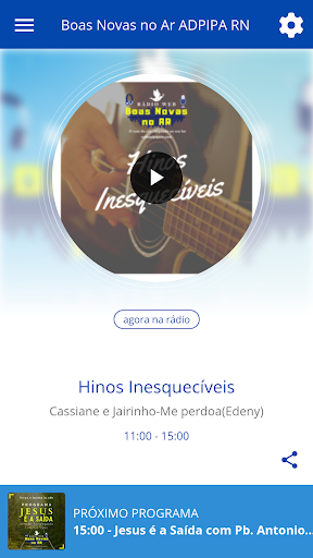 Android application Boas Novas no Ar ADPIPA RN screenshort