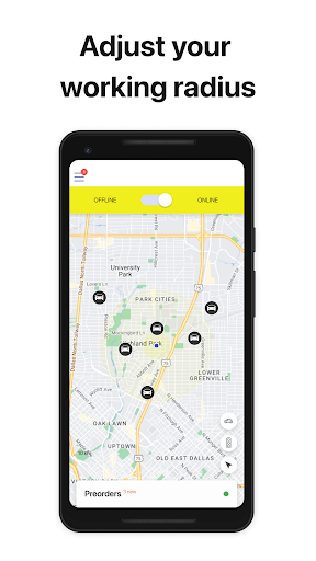 Android application Elite Cab Driver screenshort