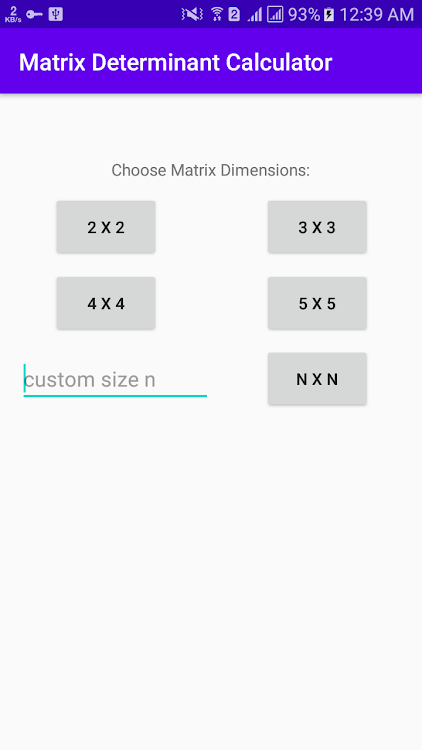 Matrix Determinant Calculator - 1.1 - (Android)