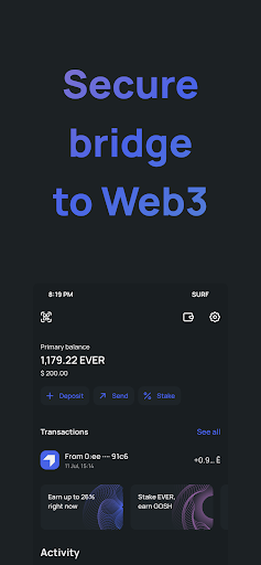 Android application Ever Surf: Everscale Browser screenshort
