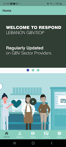 Android application RESPOND Lebanon screenshort