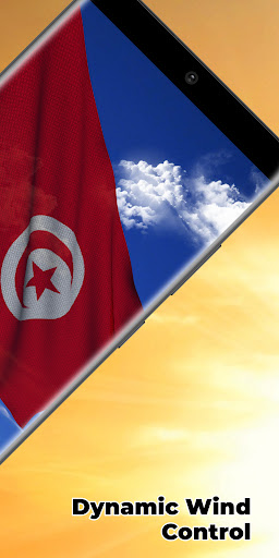 Tunisia Flag Live Wallpaper Screen 2