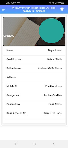 New Era School Teacher APP Screen 2