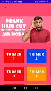 Funny sound hairclipper prank